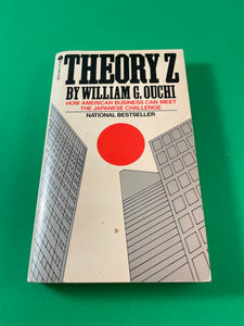 Theory Z by William G. Ouchi Vintage 1982 Avon Paperback American Business Japan