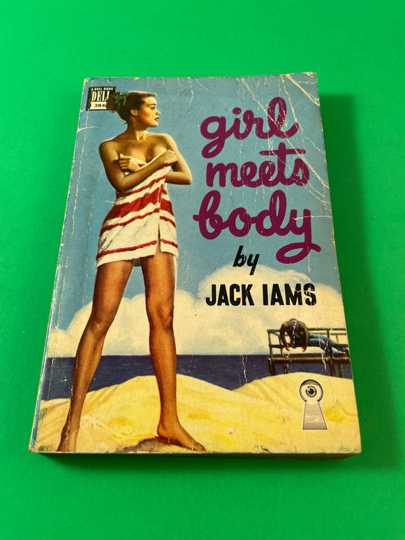 Girl Meets Body by Jack Iams 1947 Dell Mapback Vintage Paperback Mystery PB