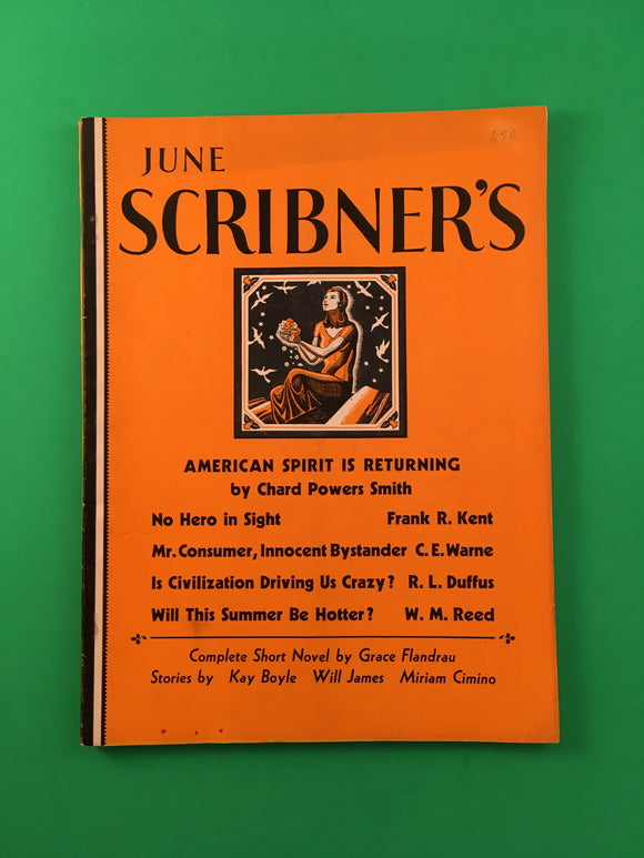 Scribner's June 1932 Magazine Vintage Literary Essays Novel Poems Vol 91 # 6