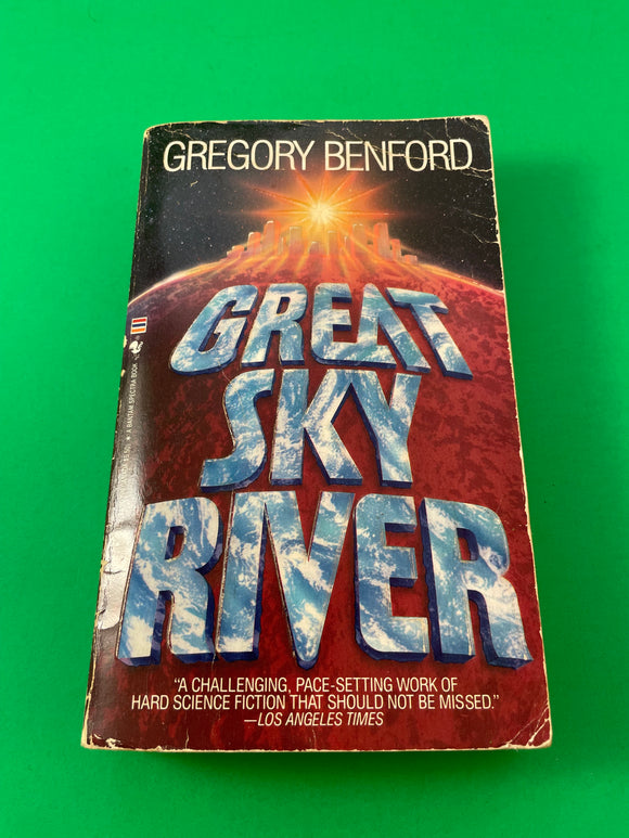 Great Sky River by Gregory Benford Vintage 1988 SciFi Bantam Spectra Paperback