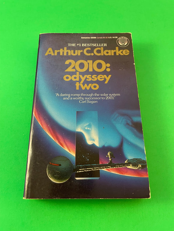 2010 Odyssey Two by Arthur C. Clarke Vintage 1988 Del Rey SciFi Paperback Space