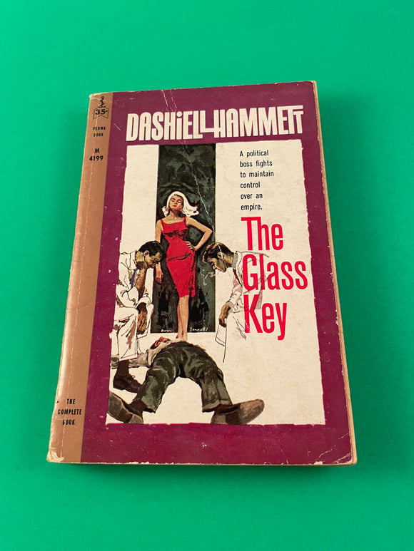 The Glass Key by Dashiell Hammett Vintage 1961 Permabook Paperback Crime Murder