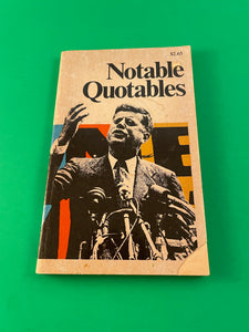 Notable Quotables Jerry Reedy Vintage 1984 World Book Encyclopedia Paperback Quotes Toasts Writing
