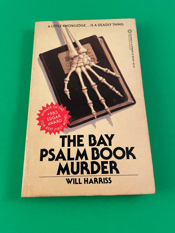 The Bay Psalm Book Murder by Will Harriss Vintage 1985 Pinnacle Mystery Book PB