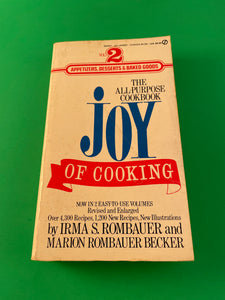 The All-Purpose Cookbook Joy of Cooking Vol 2 by Rombauer & Becker Vintage 1974 Signet Paperback Recipes
