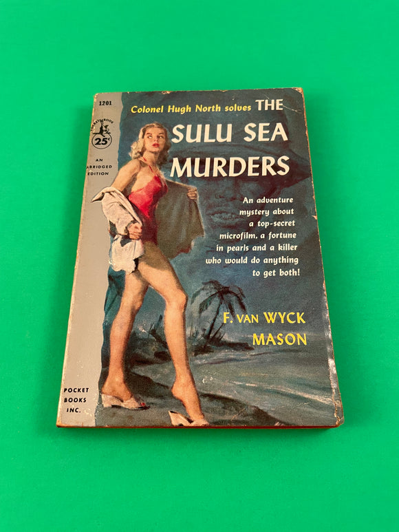 The Sulu Sea Murders by F. Van Wyck Mason Vintage 1958 Pocket Mystery Paperback