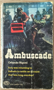 Ambuscade by Orlando Rigoni PB Paperback 1968 Vintage Western Prestige Books