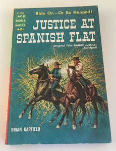 Ace Double Gun from Nowhere / Justice at Spanish Flat by Garfield & West 1961 PB