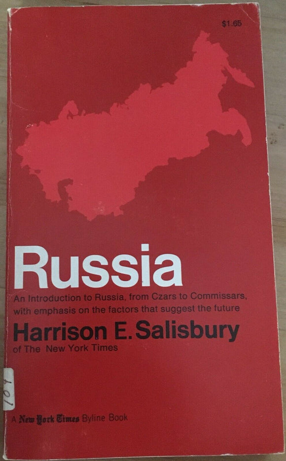 Russia by Harrison Salisbury PB Paperback 1965 Vintage History World Events
