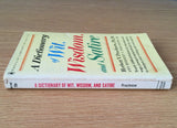 A Dictionary of Wit Wisdom and Satire by Herbert Prochnow PB Paperback 1964