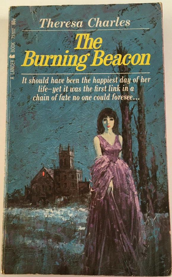 The Burning Beacon by Theresa Charles PB Paperback 1966 Vintage Gothic Horror