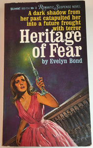 Heritage of Fear by Evelyn Bond PB Paperback 1966 Vintage Gothic Horror Belmont