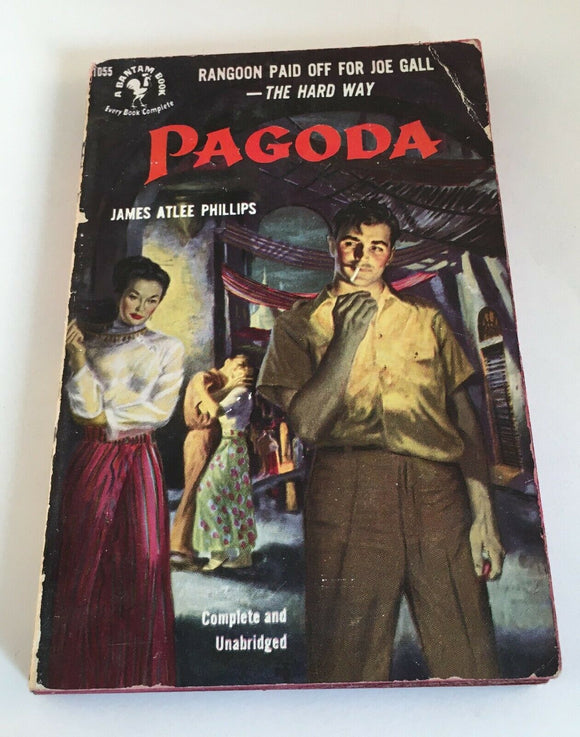 Pagoda by James Atlee Phillips PB Paperback 1952 Bantam Books Vintage Crime RARE