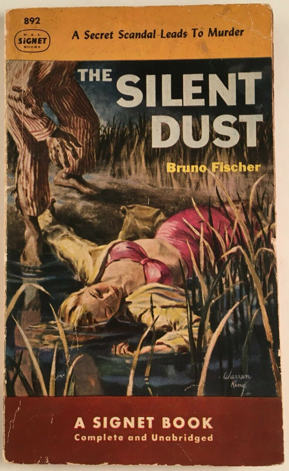 The Silent Dust by Bruno Fischer PB Paperback 1951 Vintage Crime Thriller Signet