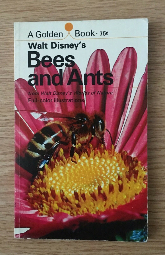 Walt Disney's Bees and Ants PB Paperback Golden Book Vintage 1969 Nature