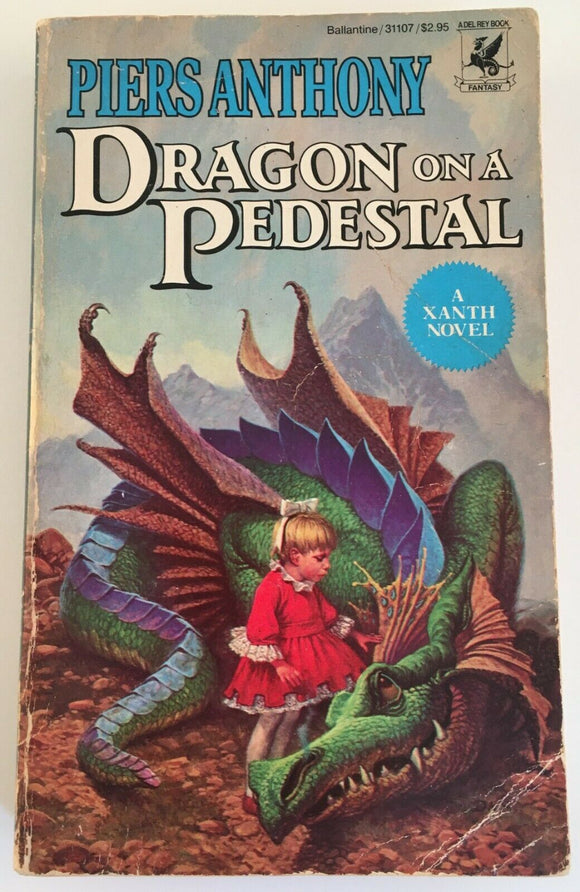 Dragon on a Pedestal by Piers Anthony - Xanth Novel PB Paperback 1984 Fantasy