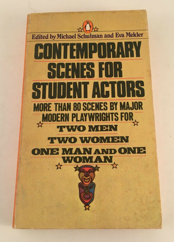 Contemporary Scenes for Student Actors for Two 2 Schulman Vintage 1981 Streetcar