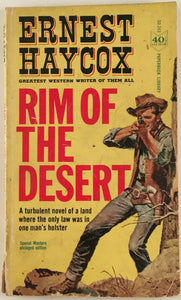 Rim of the Desert by Ernest Haycox PB Paperback 1963 Vintage Westerns Classic