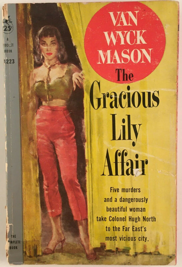 The Gracious Lily Affair by Van Wyck Mason PB Paperback 1958 Vintage Pocket Book