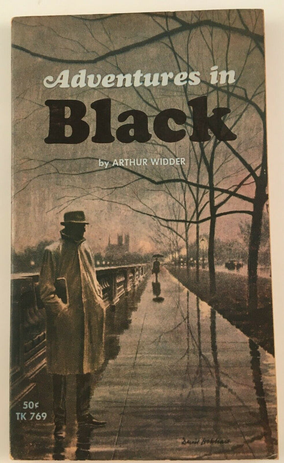Adventures in Black by Arthur Widder PB Paperback 1966 Vintage Scholastic Crime