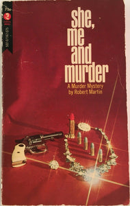 She, Me and Murder by Robert Martin PB Paperback 1962 Vintage Crime Thriller