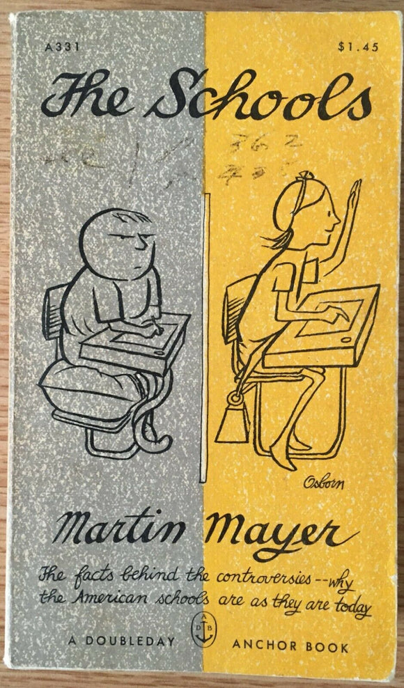 The Schools by Martin Mayer PB Paperback 1963 Vintage Doubleday Anchor Book