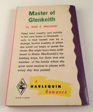Master of Glenkeith by Jean S MacLeod Vintage 1975 Harlequin Romance Paperback