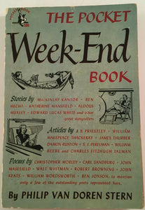The Pocket Week-End Book by Philip Van Doren Stern PB Paperback 1949 Vintage