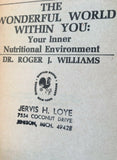 The Wonderful World Within You - Roger Williams PB Paperback Vintage Bantam 1977