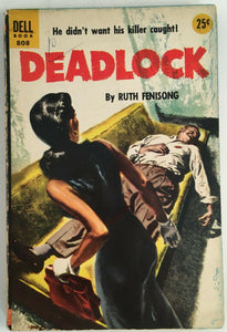 Deadlock by Ruth Fenisong PB Paperback 1952 Crime Thriller Mystery Dell Books