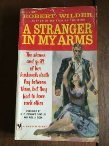 A Stranger in My Arms by Robert Wilder Vintage PB Paperback Bantam Tiger 1959