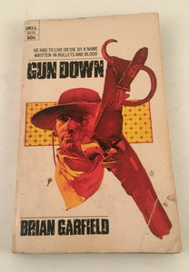 Gun Down by Brian Garfield PB Paperback 1971 Vintage Dell Publishing Western