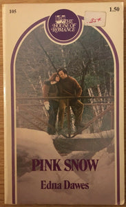 Pink Snow by Edna Dawes PB Paperback 1975 Vintage House of Romance Austria