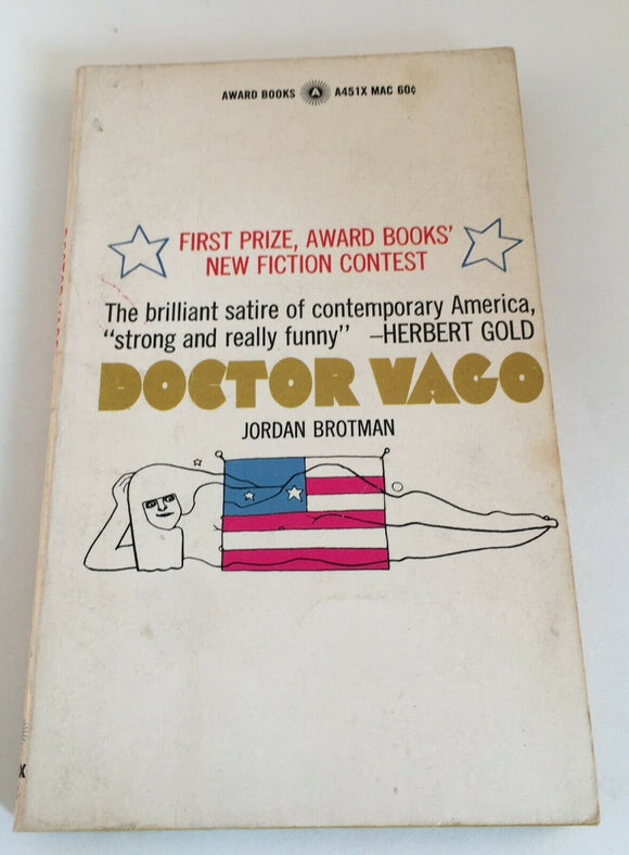 Doctor Vago by Jordan Brotman PB Paperback 1969 Vintage Award Books Humor Satire