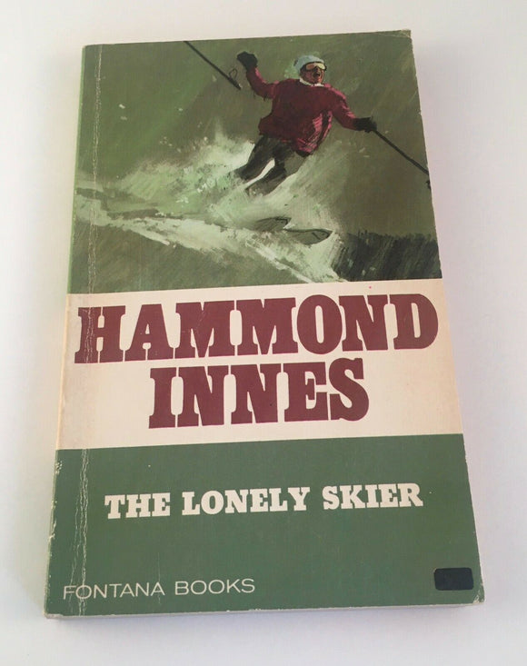 The Lonely Skier by Hammond Innes Vintage 1966 Fontana Books Thriller Paperback