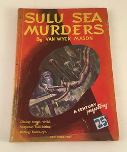 Sulu Sea Murders Van Wyck Mason Vintage 1933 Paperback Century North Mystery 21