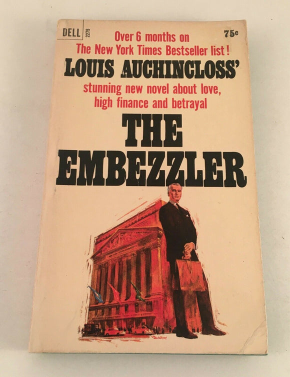 The Embezzler Auchincloss Vintage 1967 Dell Paperback New York Finance Scandal