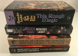 Lot of 4 Fantasy Paperback by Mercedes Lackey Rough Magic Pawn Knight Corbies