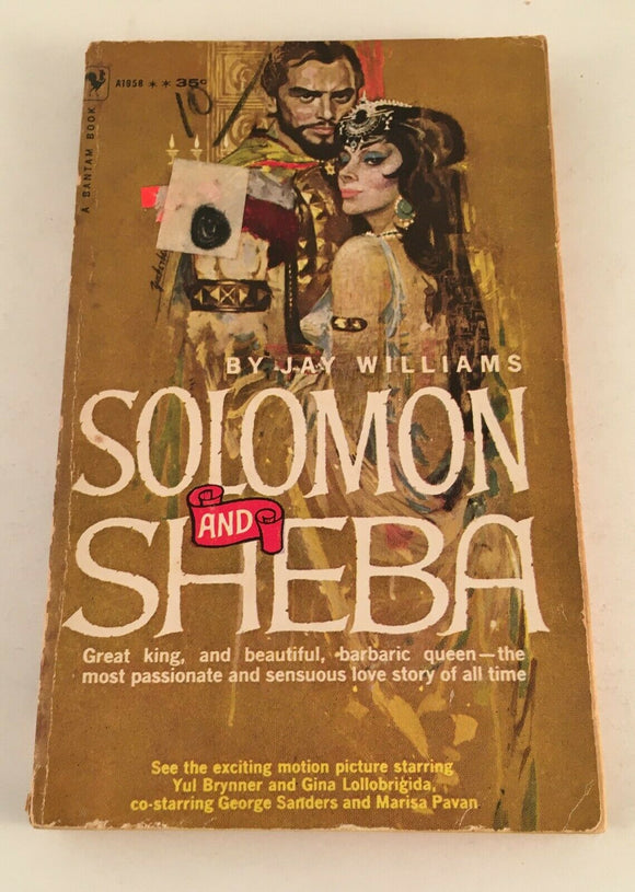 Solomon and Sheba by Jay Williams PB Paperback 1959 Vintage Movie Tie-In Brynner