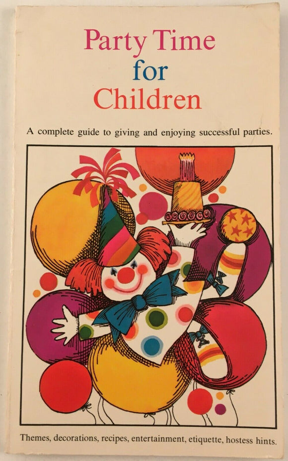 Party Time for Children 1968 Hallmark PB Paperback 1968 Vintage Entertainment
