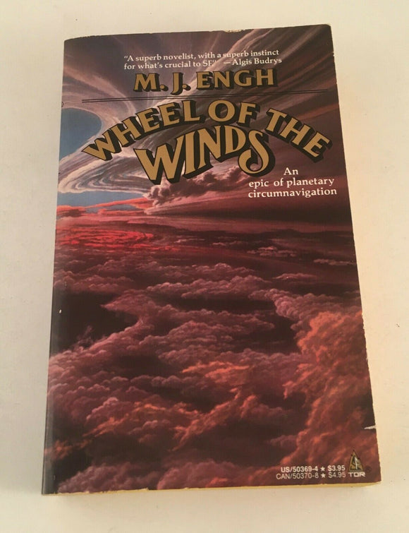 Wheel of the Winds by M.J. Engh Vintage First Edition Sci Fi 1989 Paperback Epic