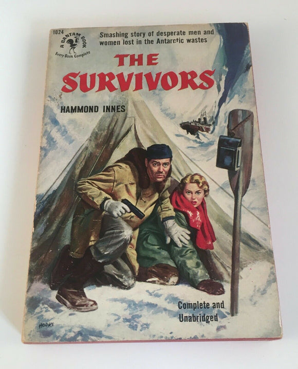 The Survivors by Hammond Innes Vintage 1952 Bantam Antarctic Paperback Adventure