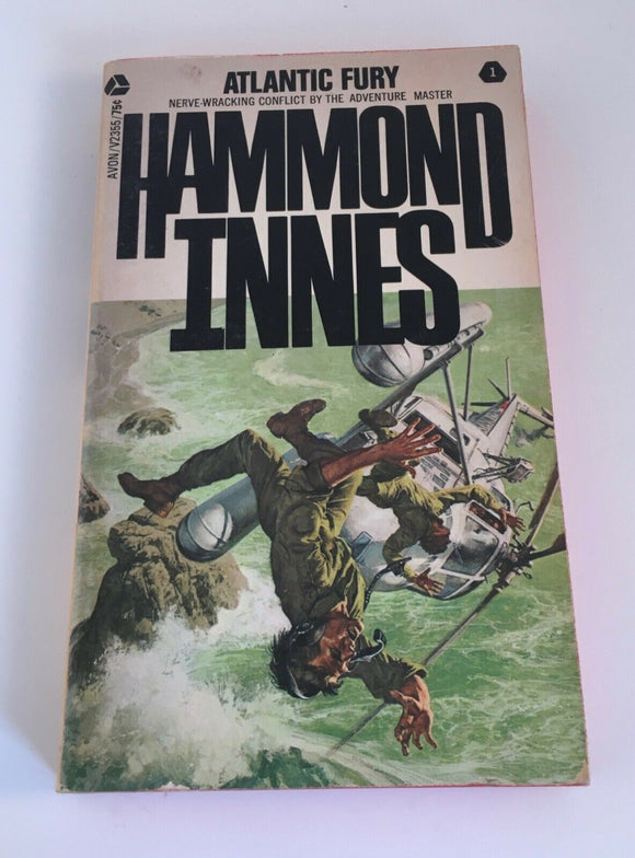 Atlantic Fury by Hammond Innes Vintage 1970 Paperback Adventure Avon Sea Island