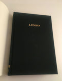 Lemon by Lawrence Krauser Hardcover HC McSweeney's 2000