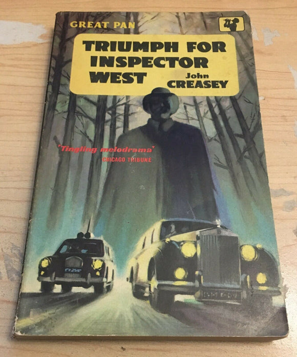 Triumph for Inspector West by John Creasey PB Paperback Vintage 1962 Pan Books