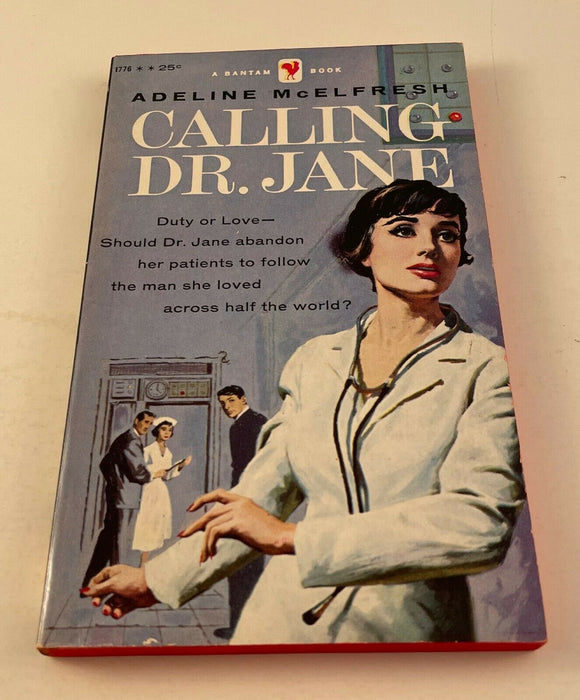 Calling Dr. Jane by Adeline McElfresh Vintage 1958 Bantam Paperback Romance PB
