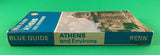 Blue Guide Athens and Environs Street Atlas 14 Maps Plans Vintage 1981 Travel PB