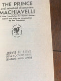 The Prince and Selected Discourses Machiavelli Vintage PB Paperback Bantam 1971