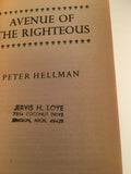 Avenue of the Righteous by Hellman Vintage 1981 Paperback Christians Holocaust