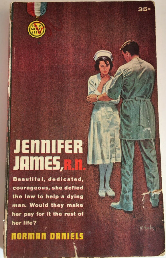 Jennifer James, RN by Norman Daniels PB Paperback 1961 Vintage Medical Drama